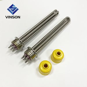 3kw/6kw/9kw/12kw/15kw Tri Clamp Thread Electric Industrial Rod Tube Tubular Immersion Water Heater for Liquid Heating