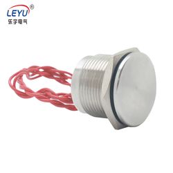 Waterproof IP68 Sealed 19mm Stainless Steel LED 1no Metal Illuminated Piezo Switch