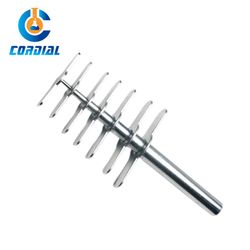 Cordial Lab Iron Cork Borer Set with Handle for Laboratory Use