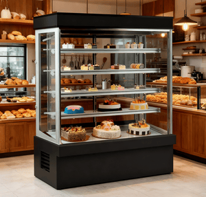 New Commercial Tabletop 5-Deck Cake Display Refrigerator for Bakeries and Cake Stores