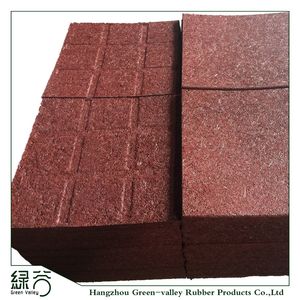 Fire Resistant No Smell Shooting Range Safety Rubber Flooring Tile Play Mat Ballistic Rubber Block
