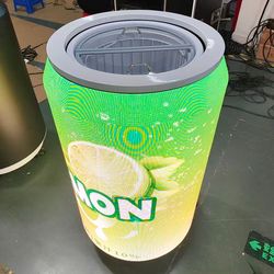 Indoor Full Color Round Curved Screen Soft Module Circular Special-Shape Cola Programmable LED Display