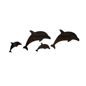3D Dolphin Acrylic Wall Stickers Stairwell Office Home Decor Wholesale
