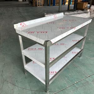 Kitchen Storage Stainless Steel Worbench Shelf Display Rack for Hotel