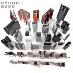 China High Quality Wood Grain Film Aluminum Door Window Profiles Prices