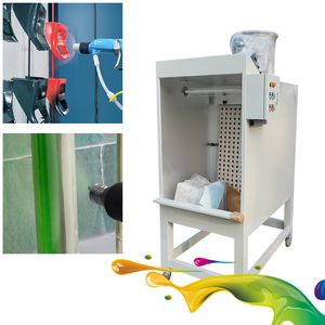 Small Electrostatic Manual Dry Painting Spray Booth with Dry Filter Paper /Liquid Spray Gun