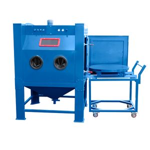 Small Manual Dry Sandblasting Machine for Wheels