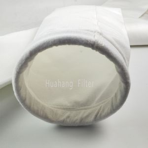 White polyester fabric dust collection filter bag