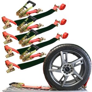 Over Wheel Tie Down Strap P Overwheel 3-Point Ratchet Strap