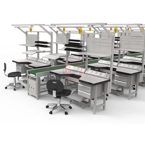 Durable ESD Workbench Assembly Line for Electronics Manufacturing