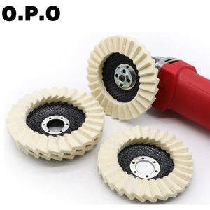 Models 115mm Wool Wheel Felt Wheel Polishing Wheel Buffing Wheel for Stainless Steel Metal Glass Marble Fine Polishing