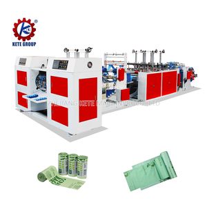 Coreless Printed Plastic Waste Rubbish Bag in Rolls 13 Gallon Garbage Trash Bags Making Machine