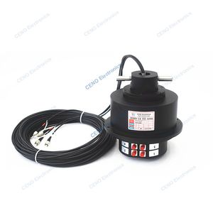 IP65 Water-proof Fiber optic rotary joint slip ring with SM MM FORJs