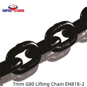 Heavy-Duty 7mm G80 Marine Lifting Load Chain for Marine Hardware Safe Loads En818-2