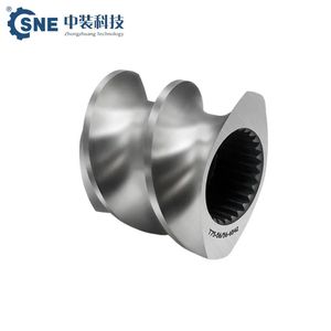 Customization Excellent Sealing Uniform Extrusion Double- Flighted Extruder Screw Element for Food and Feed Processing