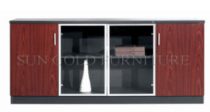 Popular Modern Office Glass Door Tea Cabinet Storage (SZ-FC004)