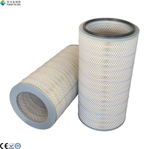 Replaceable Chemical Industry Cellulose Paper Dust Collector Pleated Air Filter Cartridge