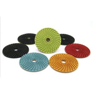 4inch Abrasive Tools Resin Floor Angler Polisher Dry Wet Diamond Pads Polishing Buff for Granite Marble Concrete