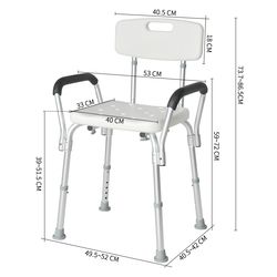 Adjustable Height Transfer Chair for Seniors & Mobility Impaired
