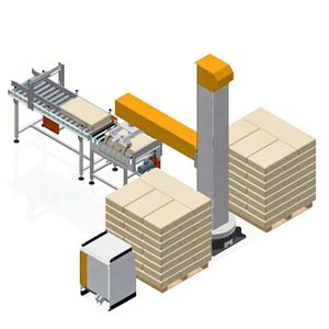 Single Column Robotic Palletizer Compact Automatic Palletizer Machine for Bags and Cartons