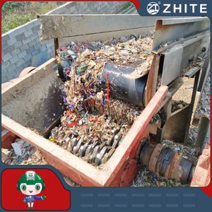 Large Capacity Industrial Used Tire Rubber Plastic Wood Scrap Metal Crusher