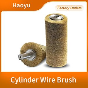 Cylinder Steel Wire Brush Roller for Metal Furniture Polishing Rust Removing