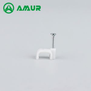 Premium Amul Flat Cable Clip with Durable Steel Nail