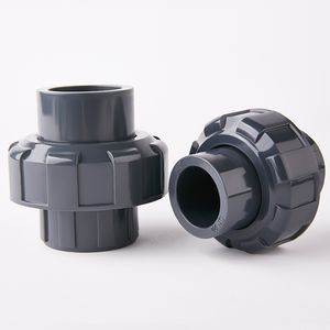 PVC Union for Water Treatment Wastewater DN15-DN100 DIN Pn16 Plastic Pipe Fitting