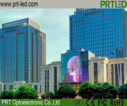 Outdoor P7.81 Transparent LED Display Screen for Building Wall Facade