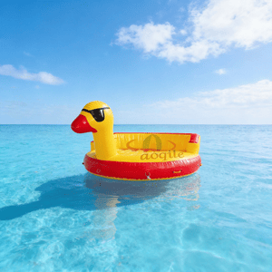 High Quality Inflatable Towable Duck Sofa Boat for Water Park Sports