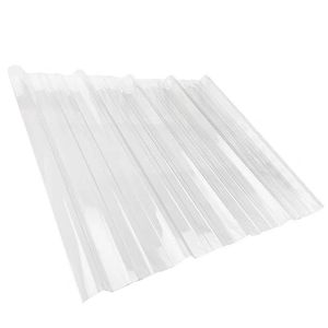 Impact Resistant Clear Translucent FRP Fiberglass Roof Tile Clear Plastic Roofing Sheet for Temporary Structures with UV-Protection