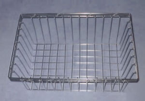 Stainless Steel Sterilization Medical Cleaning Disinfection Laboratory Metal Wire Mesh Instruments Basket Tray