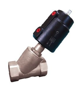 Low Abrasion Piston Structure Pneumatic Control Angle Seat Valve