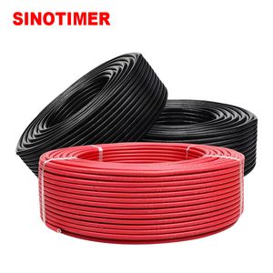 Solar Cable 1000/1800VDC Single/Twin Core 1.5mm² to 6mm² for Photovoltaic Systems Black Red IP65 Waterproof PV Cables