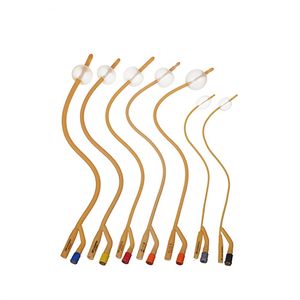 Disposable Sterile Latex Foley Urine 100% Silicone Urinary Catheter