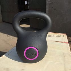 China Wholesale 16kg 24kg Custom Cast Iron Vinyl Dipped Powder Coating Kettlebell