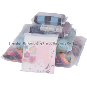 Custom Matte Frosted Biodegradable Tshirt Ziplock Plastic Bag