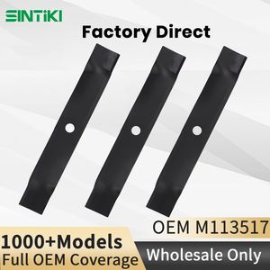 M113517 Mulching Blades for John Deere 48" Deck Gt235 Lx176 345 M115495, 2-1/2 Inch Heavy Duty Lawn Mower Blade