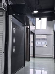 Modern Electric Stacking Garage Door for Luxury Home Exterior Projects