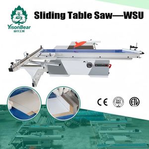 Dust-Free High-Speed Wood Cross Sliding Table Saw Motor Noise Reduction for Green Building Material Production China