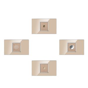Factory Wholesale Type 118 American Standard Wall Switch and Socket, 110V-250V