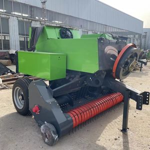 Farm Tractor Pulling Square Baler Grass Silage Straw Packing Machine
