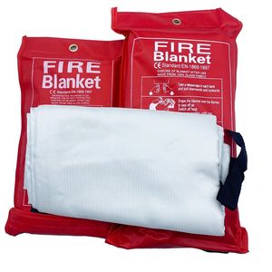 En1869 Heat Resistant Silicone Coated Fiberglass Fire Blanket