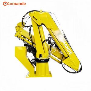 Compact Hydraulic Marine Knuckle Crane with 360° Rotation for Small Vessels