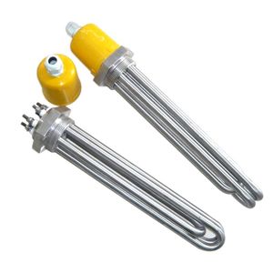 Water Boiler Immersion Heater, Stainless Steel Heating Element Electric, Industrial Flange