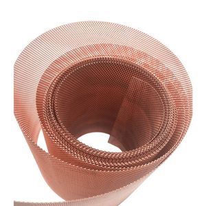 Electromagnetic Wave RF Shielding Pure Copper Wire Mesh Filter 99.95% Pure Red Copper Wire Mesh 350-200 Mesh Decorative Wire Mesh