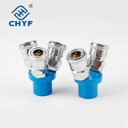 C Type Multi Pipe Quick Connect Air Fittings One Touch Pneumatic Fittings /Smv Round Two Way and Smy Round Tee Air Fittings