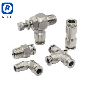 Quick Connect Fitting Brass Zinc-Alloy Push-in Pneumatic Connector