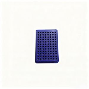 CNC Turned Custom Parts 96-Hole 0.2ml Tube Aluminum Cooling Block