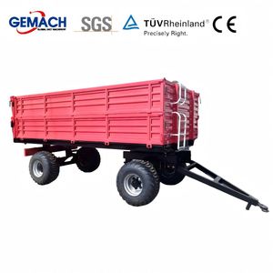 Automatic Tipping Tractor Farm Trailer 3ton 5ton Tractor Dump Trailer
